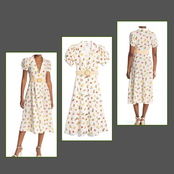 WEWOREWHAT- Bella Midi Dress W/Out Belt (NWT) - Picture 4 of 12